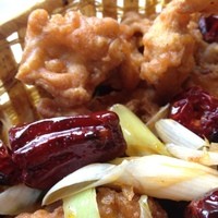 御膳房 銀座店 - 定番ランチセット 若鶏の唐揚げ唐辛子炒め 1050円