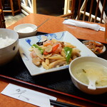 福香門 - 「エビといろいろ野菜の塩味炒め」