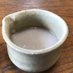 専心庵 - 蕎麦湯