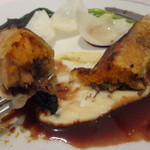 オーグードゥジュール メルヴェイユ - 牛肉の赤ワイン煮込みのパートプリック包みポルトソース