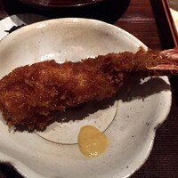 御料理 無窮 - 海老フライ