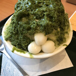 ココス - ミニ抹茶カキ氷429点♫これ、ミニですか⁉︎普通に一人前ですww氷、フワフワ