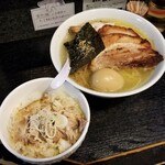 塩そば専門店 桑ばら - チャーマヨ丼＋塩チャーシューそば