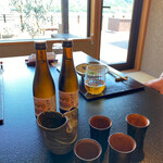 徳山鮓 - 徳山鮓オリジナルの日本酒「七本槍・紫霞(しが)」キリリと冷えて美味しい！