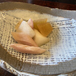 徳山鮓 - 熊鍋の後、さっぱりと沁み渡りますね〜♡