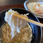 徳山鮓 - 十割蕎麦っぽくて味わい深い！熊鍋スープがうまうま〜♡