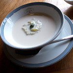 グランパ   - 「ズッキーニの冷たいスープ」。コレ絶品！ ズッキーニってこんなに美味しかったの？？