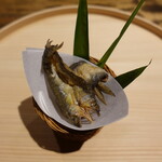 温石 - 天日干しの鮎、わらしな川産