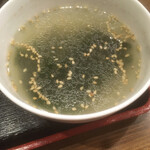 Honkaku Shichirin Nyakiniku Sumiyaki Mura - スープ。