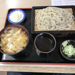 三門そば店 - 親子丼ともりそばのセット¥900