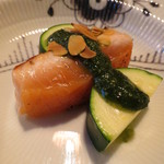 ファニエンテ - 【再訪３】前菜３　サーモンのソテーは火加減が絶妙！