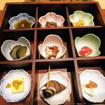 鮨 青海 - 前菜9種盛り