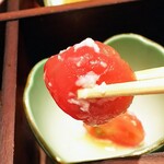 鮨 青海 - 前菜9種盛り トマトの麹漬け