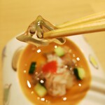 鮨 青海 - 鱧とジュンサイの逸品