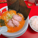 山岡家山形西田店 - 特製味噌ラーメンと半ライス