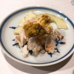 うを徳 - 北海道毛ガニ(1kg)と加賀太きゅうりの昆布締め