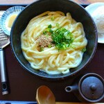 蒜山本格手打うどん やす坊 - 高原の釜玉うどん☆*°