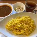 マッピーカレー - レンコンとゴボウのカレー大盛り！