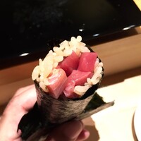 高柿の鮨 - 鮪の手巻き
