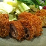 とんかつ武蔵 - 2012.5.30 ヘレカツとえびかつを半分こ。1900円