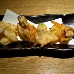 みらい酒房 - 本日のおすすめ 新玉ねぎと空豆のかき揚げ 380円