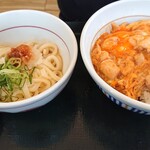 Nakau - 親子丼並+すだちおろしうどん小