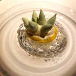 Plaiga TOKYO - 生姜とミルクのソルベ　メレンゲ添え