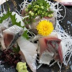 寿多庵 - 旬の刺身盛合せ4種類