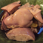 焼鳥 酉たけ - 焼鳥前のマスト レバー醤油漬け　プルンと張っていてレバーの癖は皆無　素晴らしく美味しいです