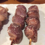 焼鳥 酉たけ - 砂肝は塩で　この店の隠れた名物です