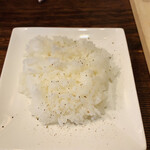 Menya Kotetsu - 限定ラーメン　味噌ホワイトの締めのご飯