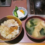 華の木 - うにと鮑の炊き込みご飯