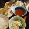 ゆたか - わたしの「当店名物 一番人気 和定食」(¥1300-税込)焼き魚(平目)と天ぷらです。
