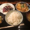 Oyaji - 鰹たたき＆カツ煮込み定食