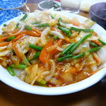 光栄軒 - 蒜苗炒　肉がなーい!(TT)