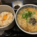 おぎ野 - とろろご飯小、あんかけ卵とじうどん小