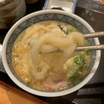 おぎ野 - あんかけ卵とじうどん麺リフト
