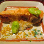 時しらずと新生姜の飯蒸し