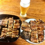 うなぎの鰌鎌 - うなぎとビール♪