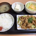 宮島屋 - 豚バラ焼肉定食