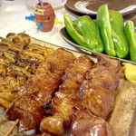 学大酒場エビス参 - 【通常】安定の5本盛り＆ワガママ言って(焼きを)生ピーマン☆