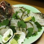 Umi Hachi - お客様が釣った魚をサービスでお刺身に！