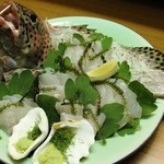 海八 - お客様が釣った魚をサービスでお刺身に！