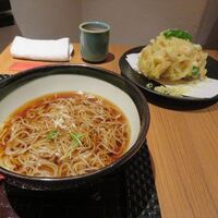 麓屋 京王プラザホテル - かき揚げお蕎麦
