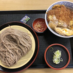 Dondon An - ざるそば大（440円）＋かつ丼（580円）