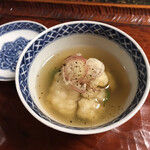 日本料理 新茶家 - 炊合せ 鱧葛揚げ　鴨茄子　パドロン　茗荷
