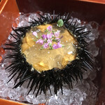 日本料理 新茶家 - 強肴 がぜ南禅寺蒸し　すだちジュレ　花穂