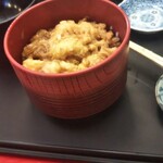 天ぷら　若杉 - 〆のミニかき揚げ天丼。
