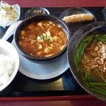 嘉興飯店 - 日替わりランチ麻婆豆腐