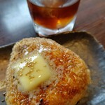 炭火居酒屋 炎 - 料理写真:珈琲酎&バターおにぎり